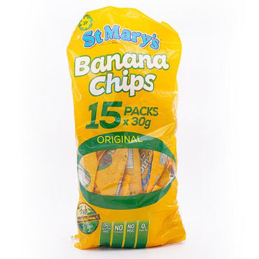 St Mary's Banana Chips 15 units 30g